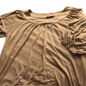 Style & Co. size XL  metallic silver 3/4 sleeve loose fit top